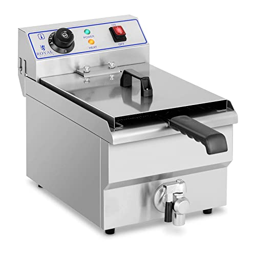 Royal Catering RCEF-10EH Fritteuse Edelstahl Elektro Fritteuse mit...